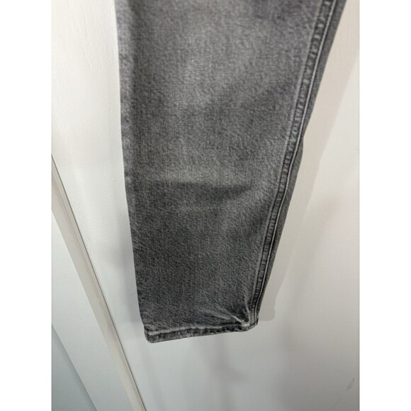 New Agolde Nico Jeans 28 High Rise Slim Straight In Firetold Gray Button Fly New - Picture 6 of 13